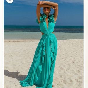 NEW- PatBo Flutter Maxi Dress